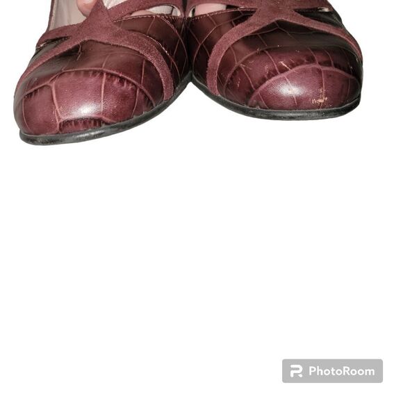 Armuse Maroon heels size 7.5 - Picture 4 of 6
